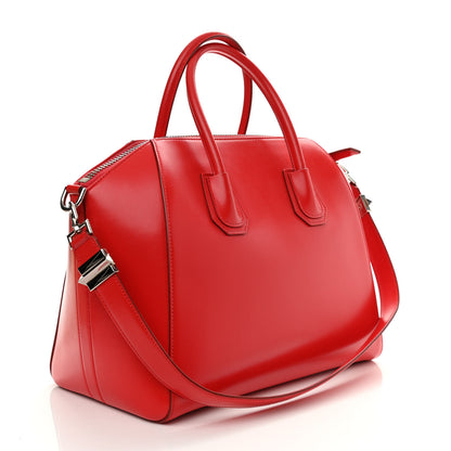 Givenchy Shiny Lord Calfskin Medium Antigona Medium Red 3 of 10