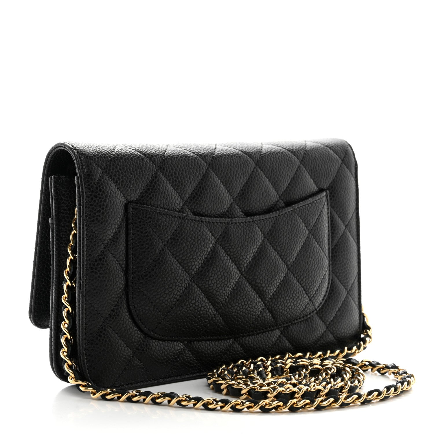 Chanel Caviar Quilted Wallet on Chain WOC Black 3 of 11