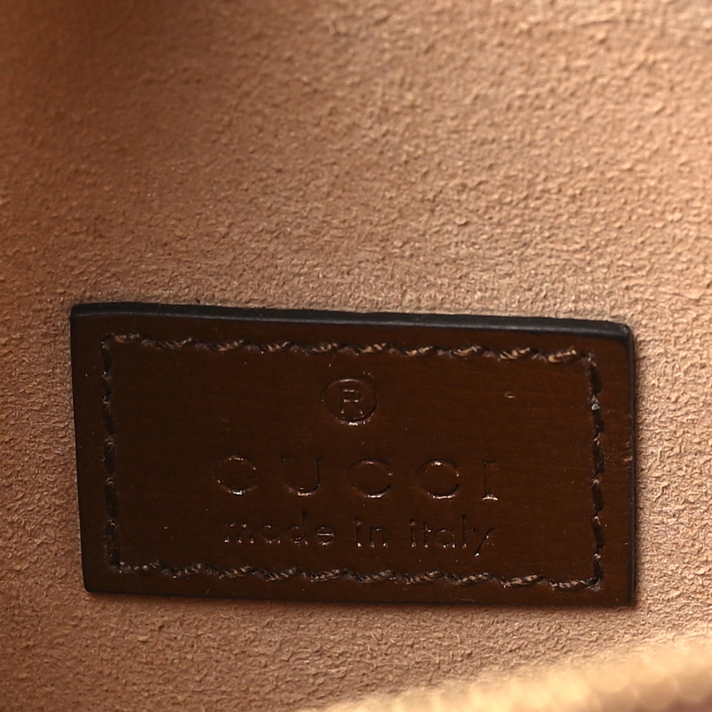 GG Supreme Monogram Azalea Calfskin Mini Retro Interlocking G Shoulder Bag Beige Ebony Brown Sugar