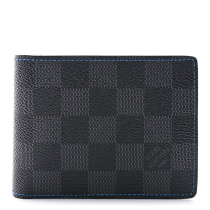 Louis Vuitton Damier Graphite Slender Wallet Blue 1 of 7