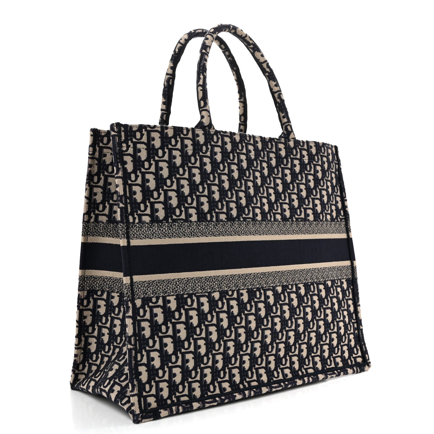 Christian Dior Oblique Large Book Tote Blue Multicolor 3 of 11