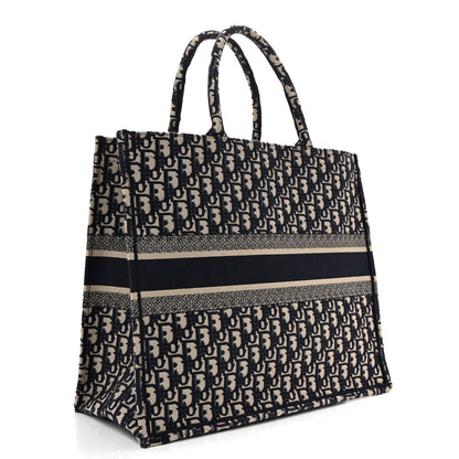 Christian Dior Oblique Large Book Tote Blue Multicolor 3 of 11