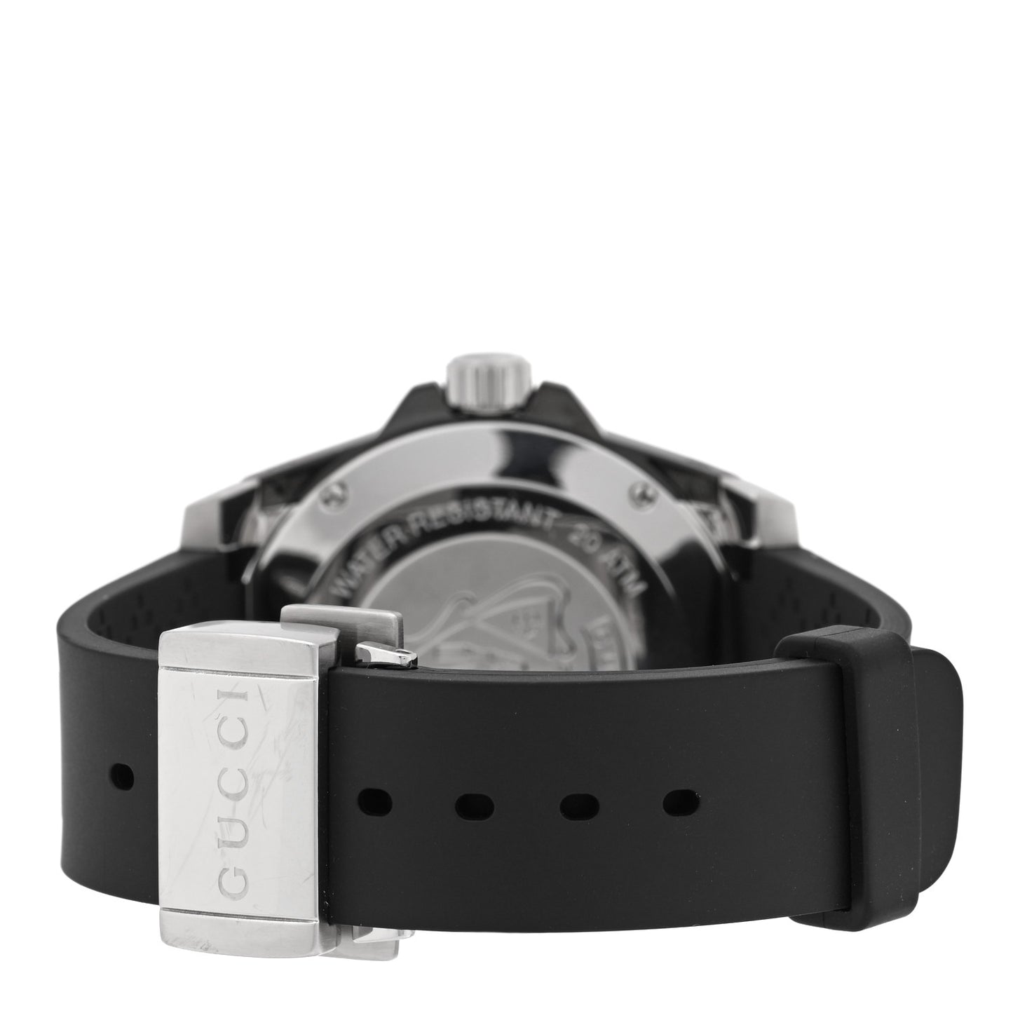 Stainless Steel Rubber 40mm Dive Quartz Watch Black