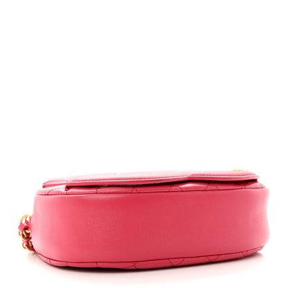 Chanel Lambskin Quilted Coco Midnight Camera Case Pink 4 of 11