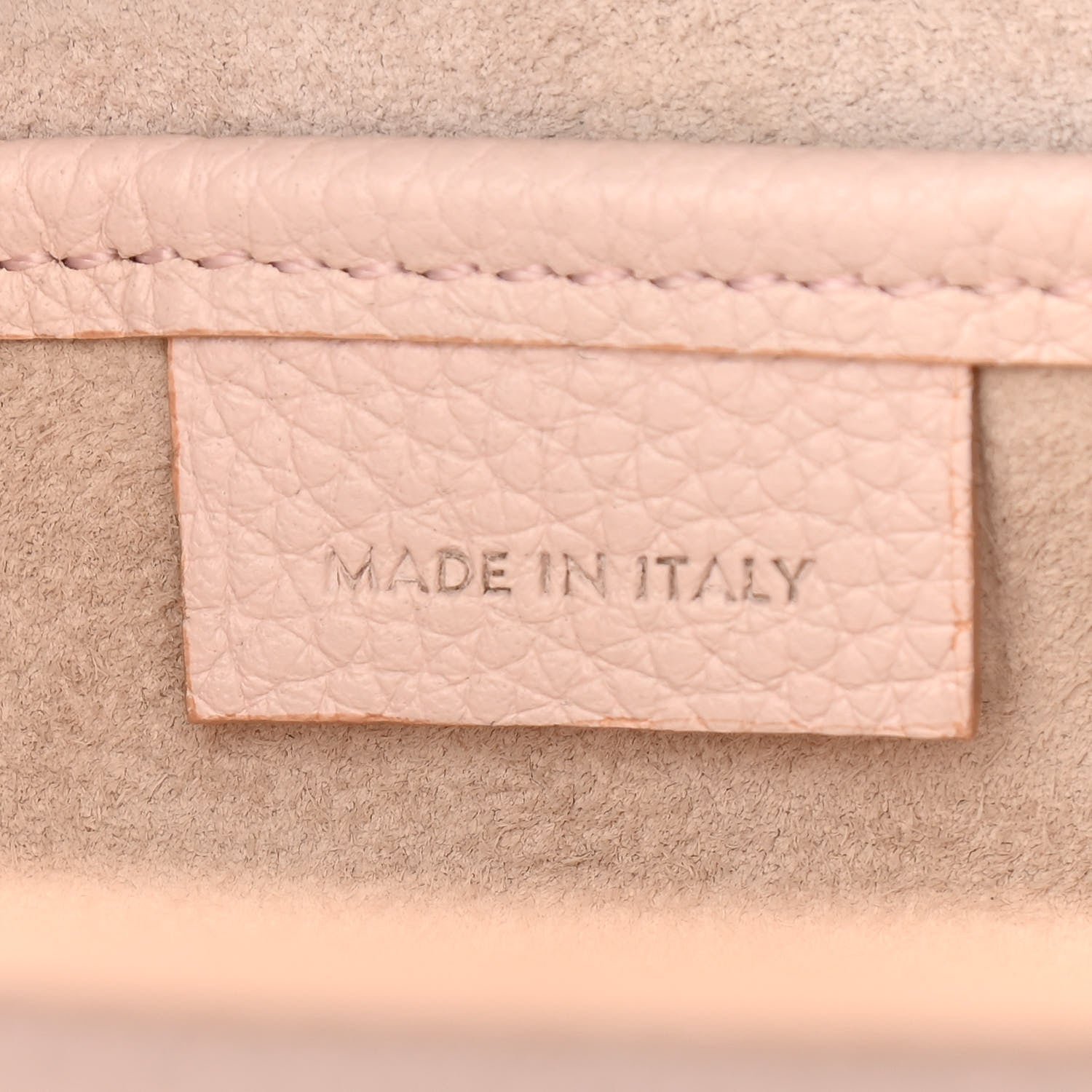 Celine Drummed Calfskin Nano Luggage Pale Pink 6 of 16