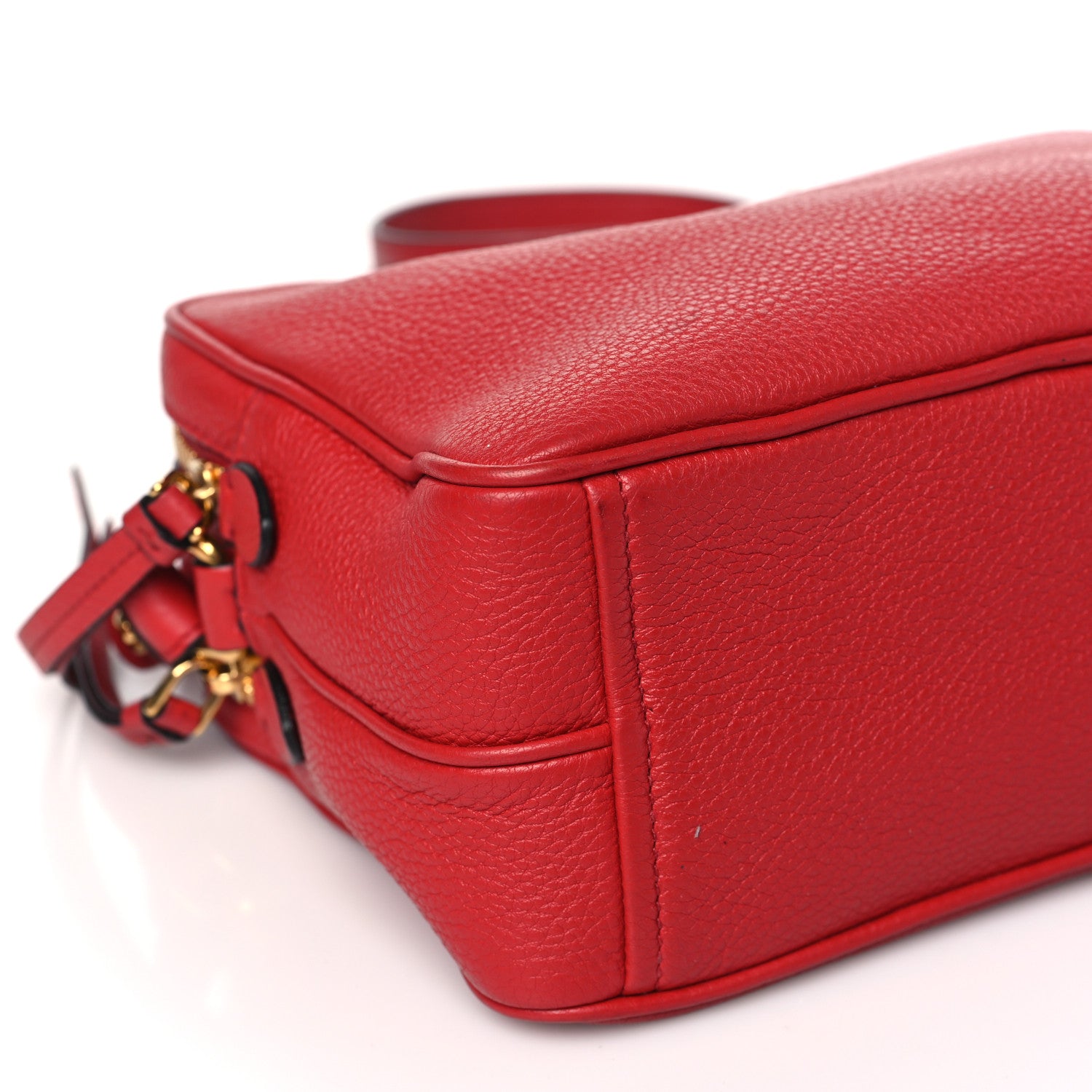 Prada Vitello Phenix Camera Bag Rosso 10 of 12
