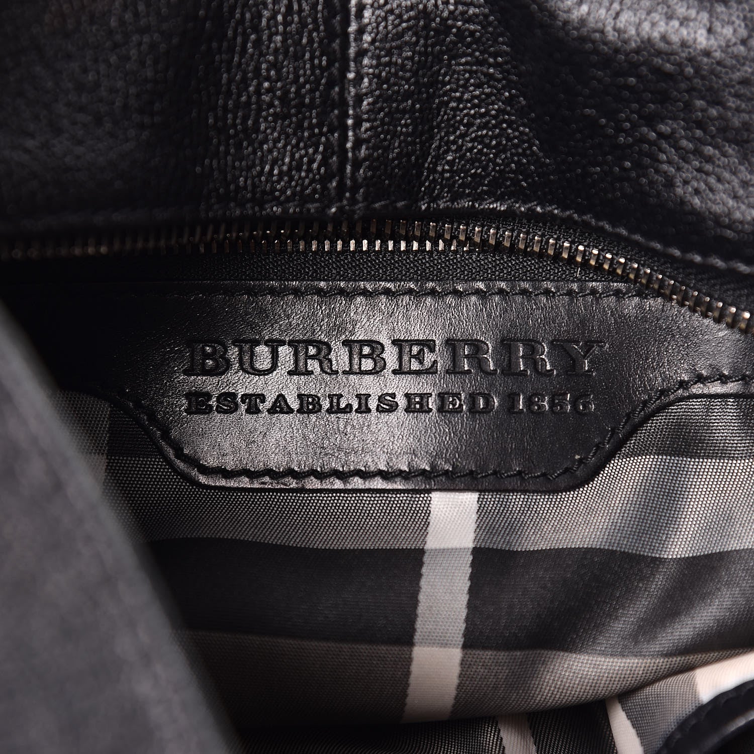 Burberry Calfskin Hobo Black 6 of 13