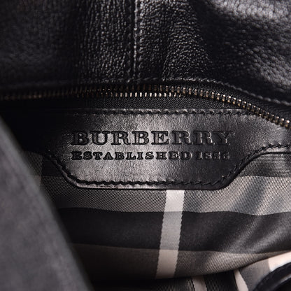 Burberry Calfskin Hobo Black 6 of 13