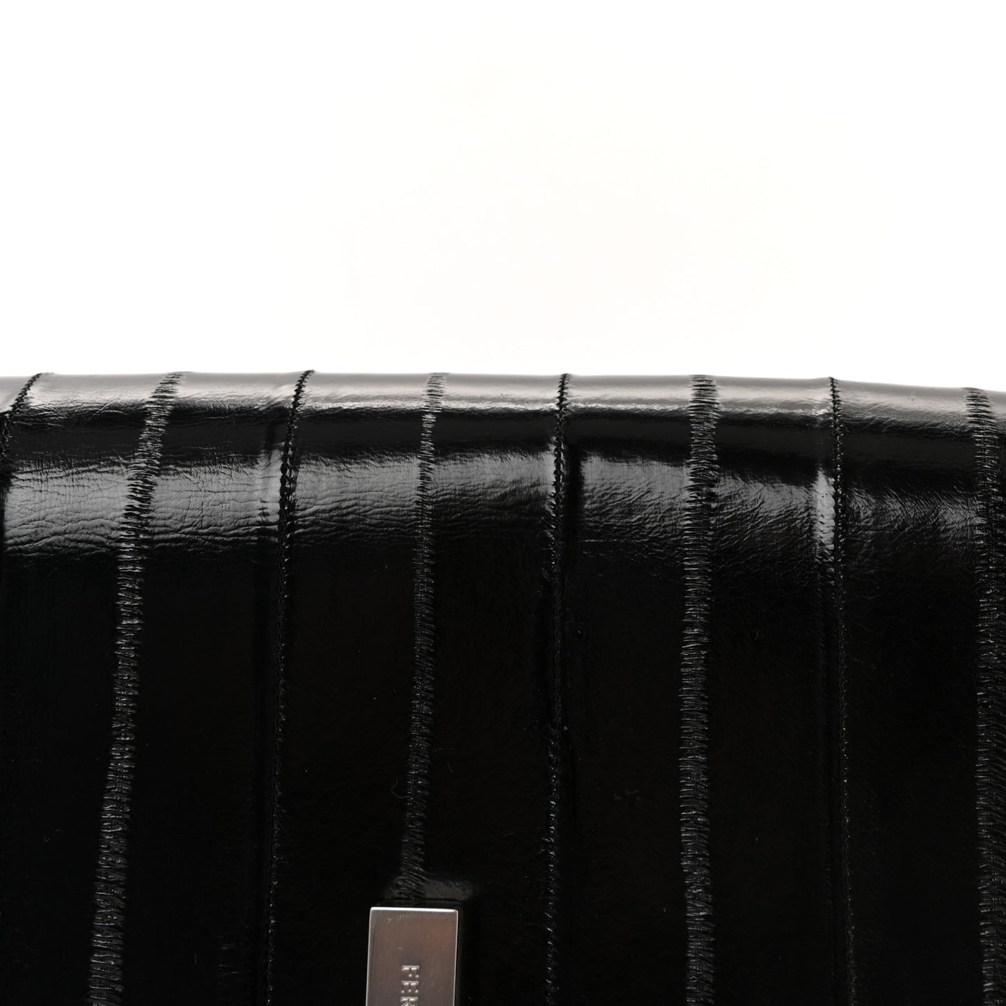 Eel Medium Geometric Prisma Shoulder Bag Black