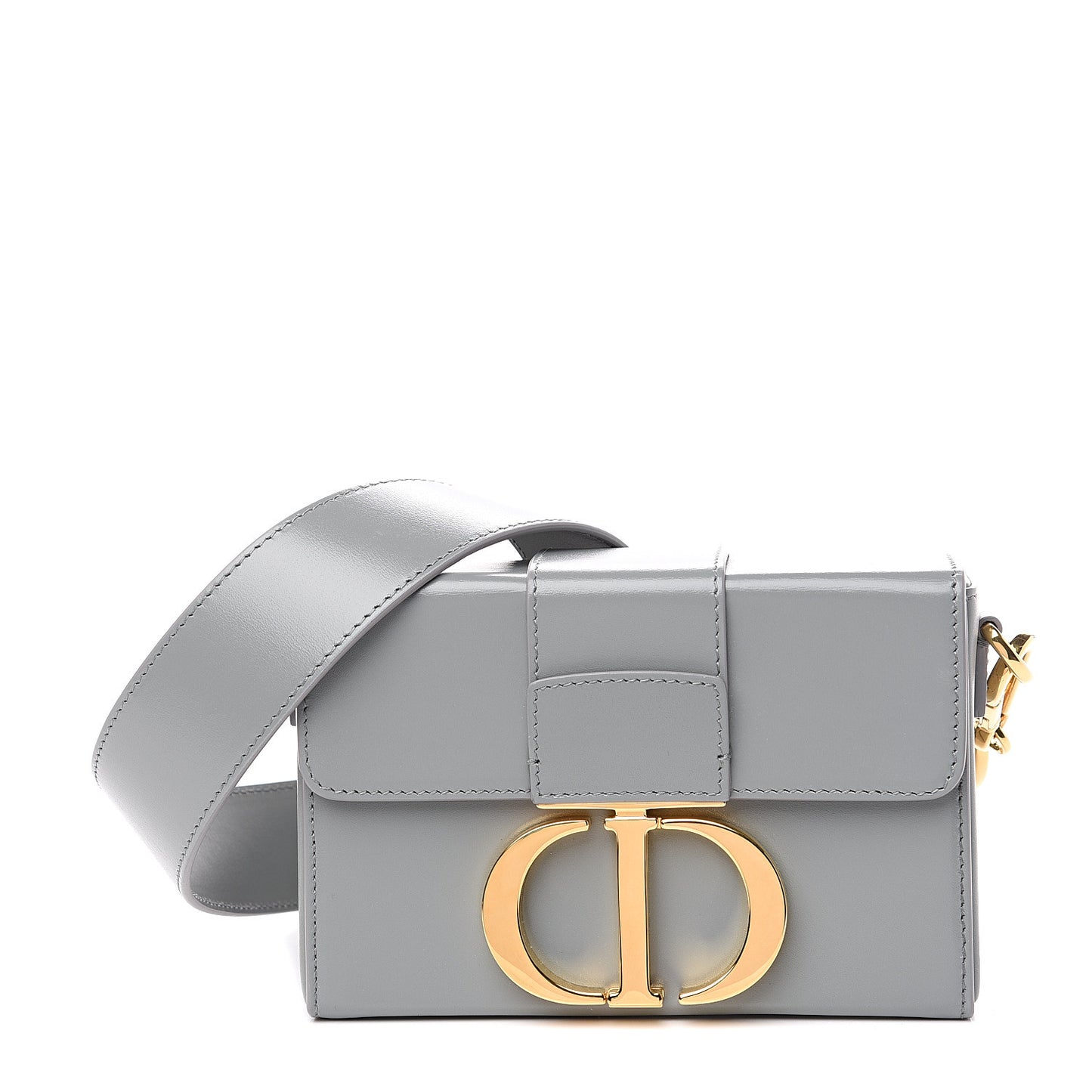 Box Calfskin 30 Montaigne Box Bag Gray