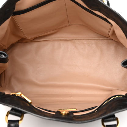 Prada Ostrich Tote Black 5 of 13