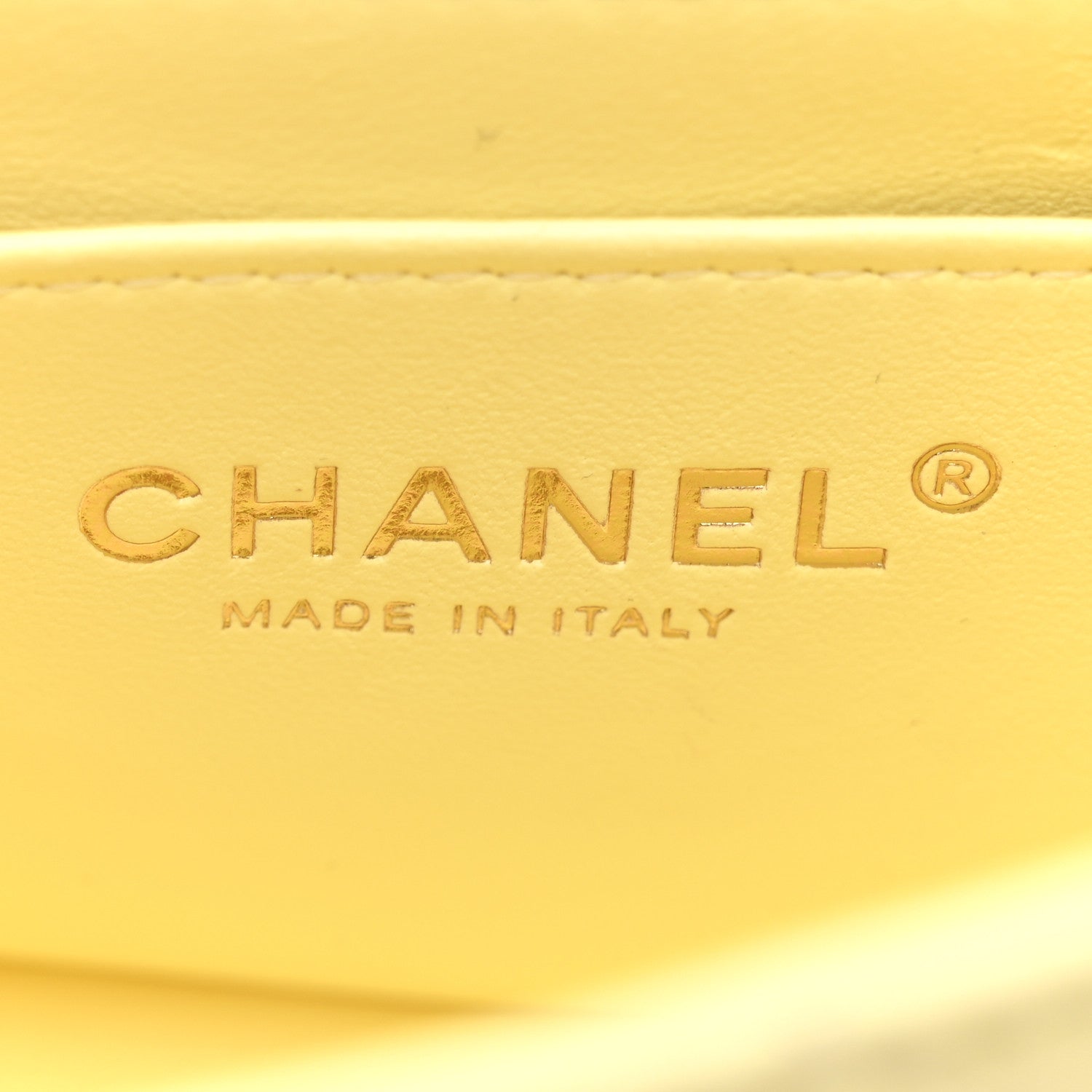 Chanel Lambskin Quilted Mini Rectangular Flap Light Yellow 6 of 10