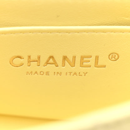 Chanel Lambskin Quilted Mini Rectangular Flap Light Yellow 6 of 10