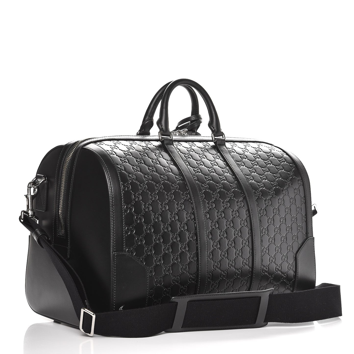 Guccissima Signature Medium Duffle Black