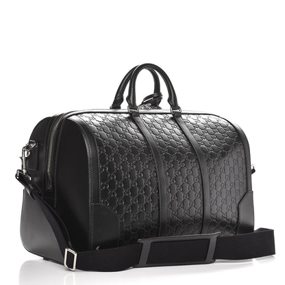 Gucci Guccissima Signature Medium Duffle Black 2 of 9