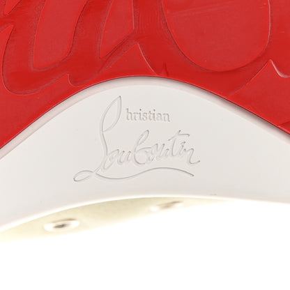 Christian Louboutin Canvas Varsijunior Flat Sneakers 42.5 Beige White 7 of 7