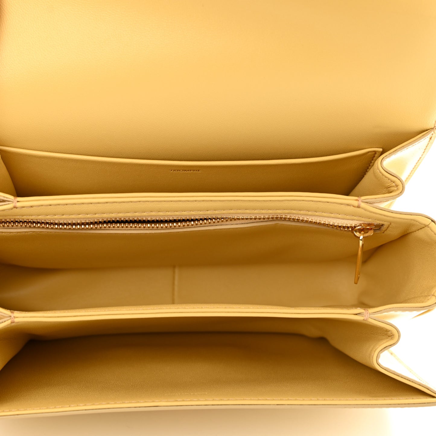 Shiny Calfskin Medium Triomphe Pollen