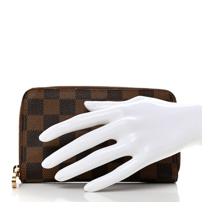 Louis Vuitton Damier Ebene Zippy Compact Wallet 2 of 9