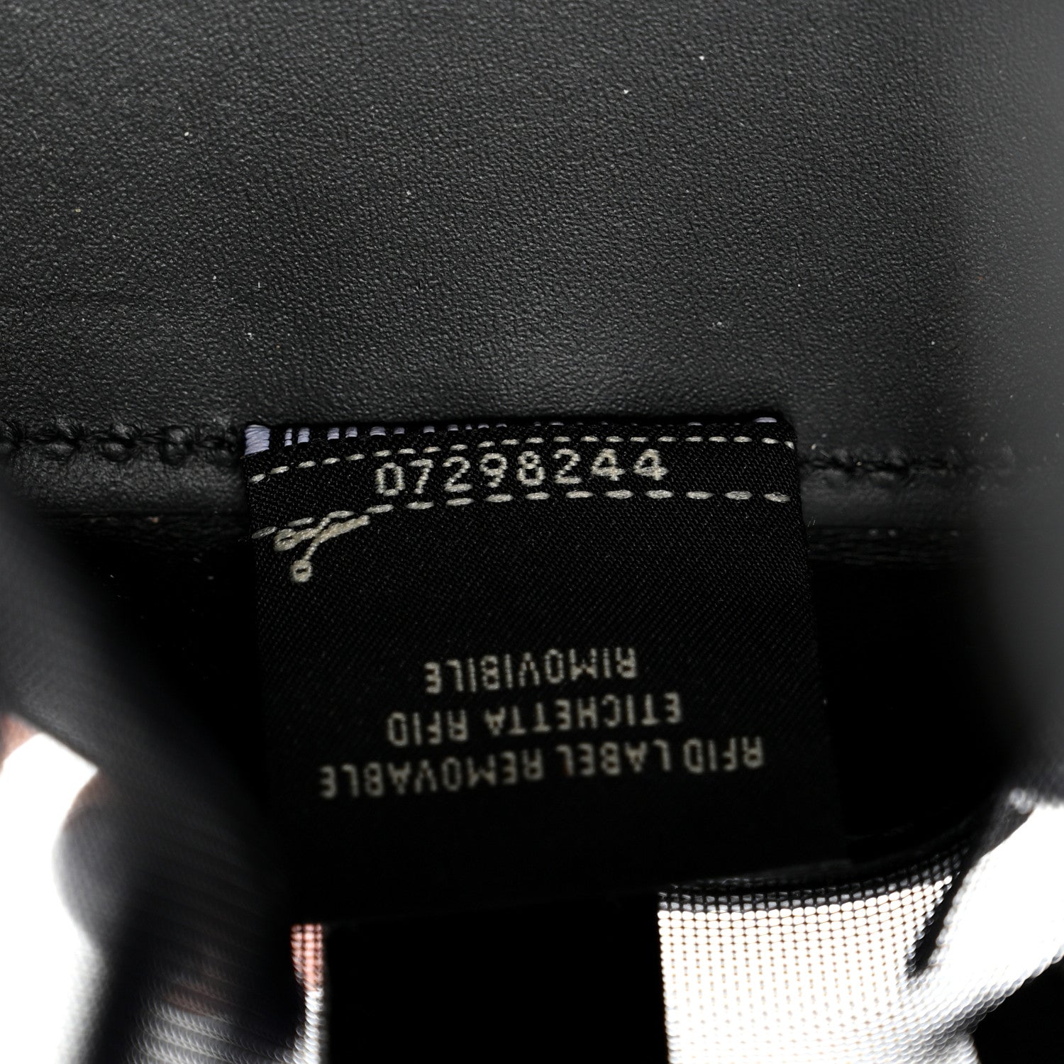 Fendi Mesh Vitello King F is Fendi Logo Embroidered Mini Mon Tresor Bucket Bag Black 7 of 10