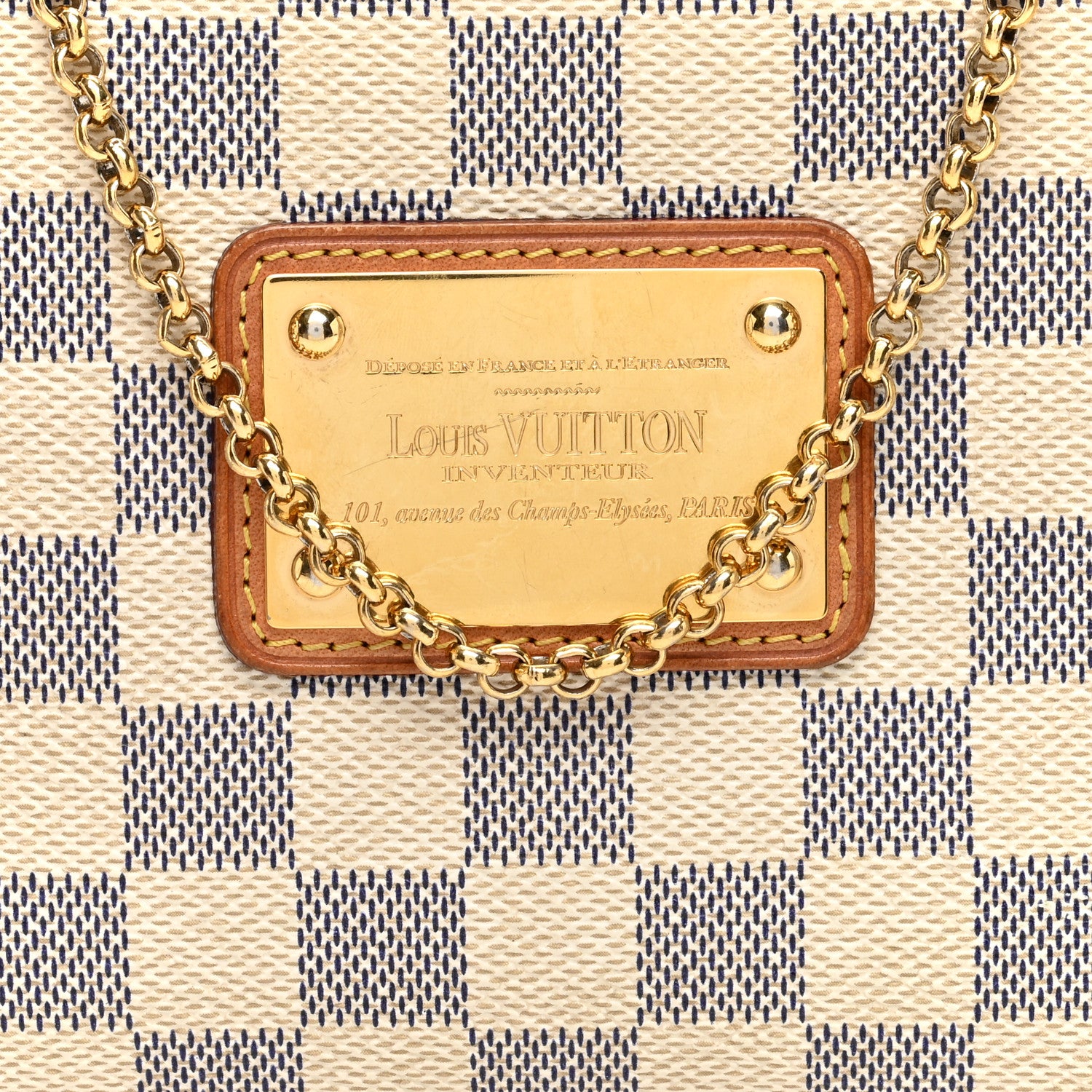 Louis Vuitton Damier Azur Eva Clutch 7 of 10