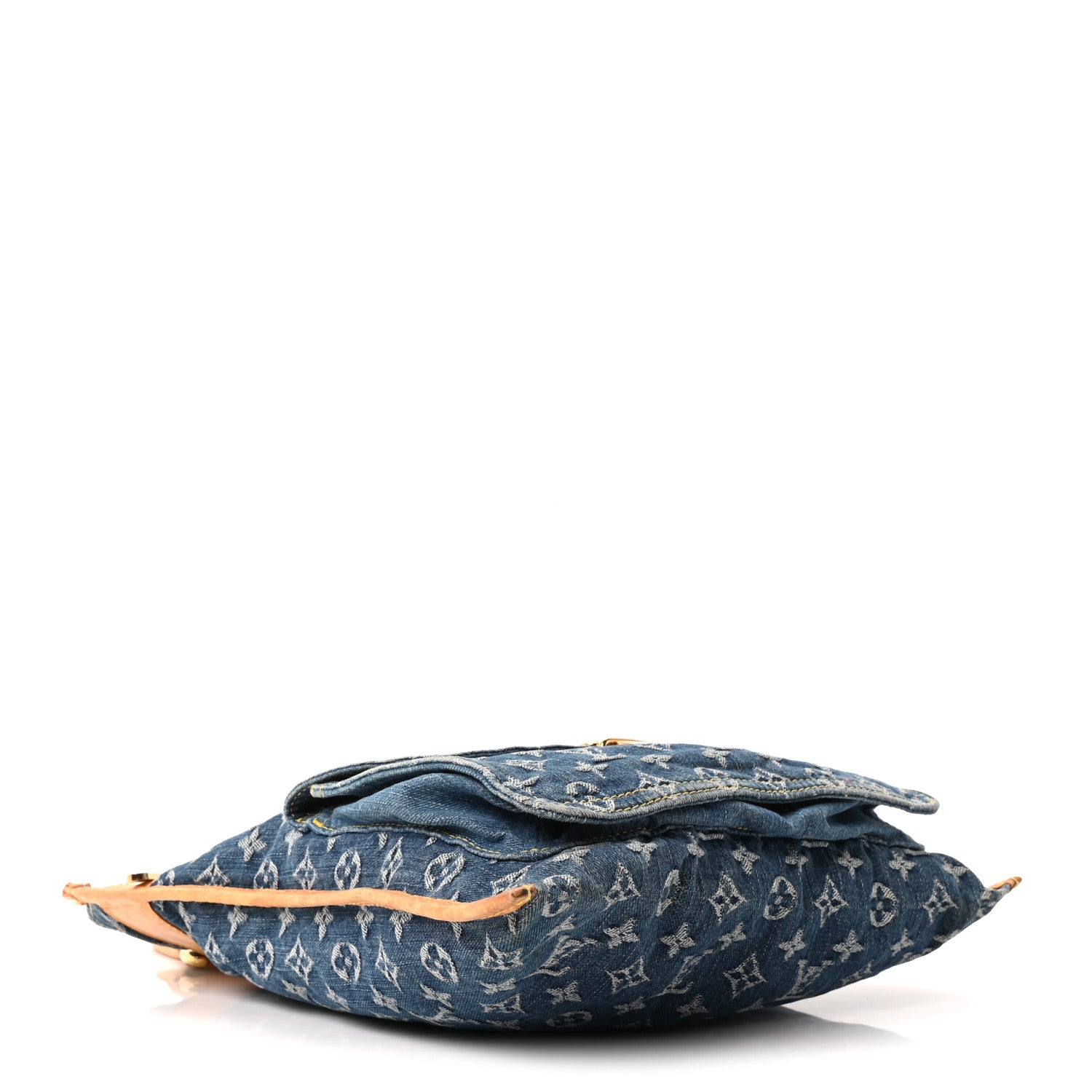 Louis Vuitton Monogram Denim Sac Plat Blue 4 of 10