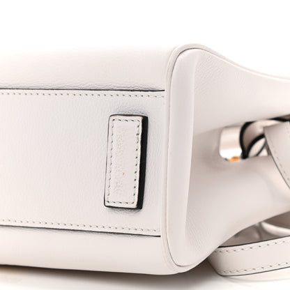 Versace Grained Calfskin Small La Medusa Chain Tote White 9 of 10