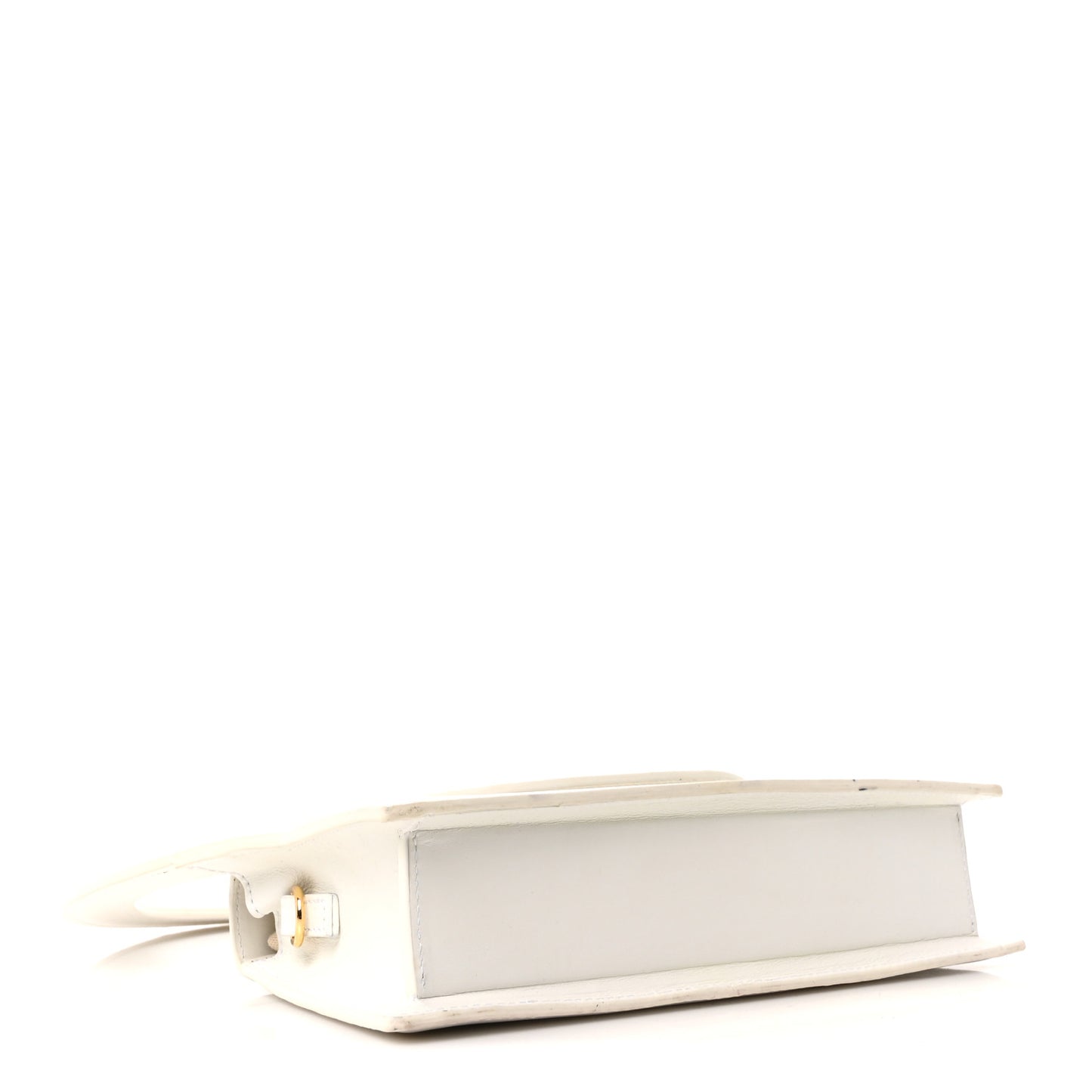 Smooth Calfskin Le Sac Rond White