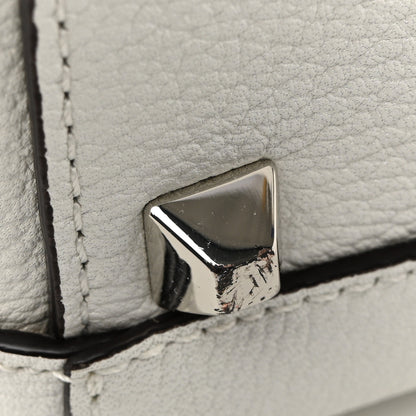 MCM Grained Calfskin Medium Milla Convertible Backpack White Flake 12 of 13