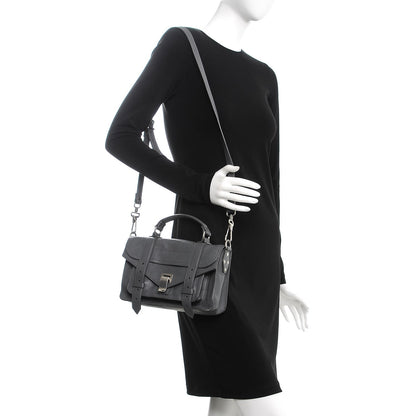 Proenza Schouler Lambskin Tiny PS1 Satchel Heather Grey 2 of 8