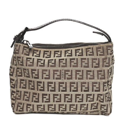 Fendi Zucchino Mini Pochette Tobacco Moro 1 of 10