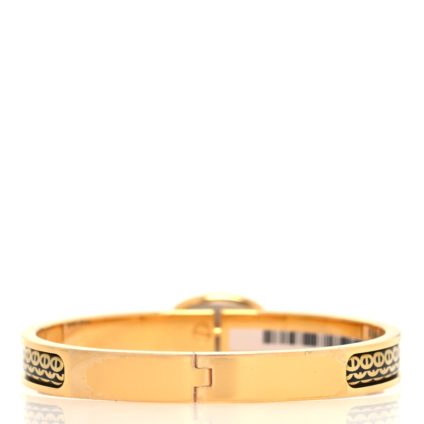 Enamel Mini Clic Chaine D'Ancre Bracelet PM Jaune Or Black