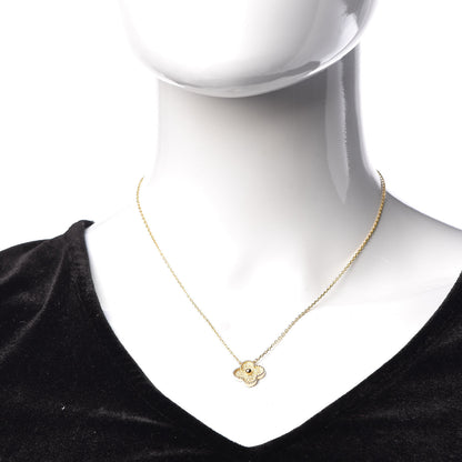 Van Cleef & Arpels 18K Yellow Gold Vintage Alhambra Pendant Necklace 2 of 6