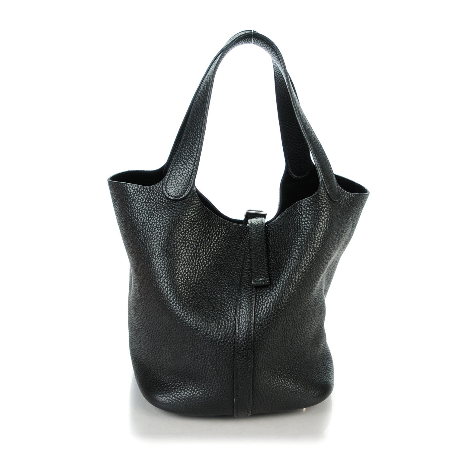 Hermes Taurillon Clemence Picotin 22 MM Black 1 of 9