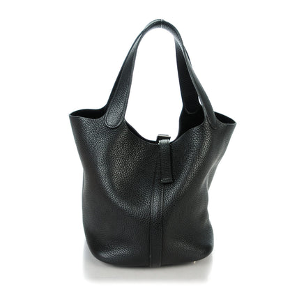 Hermes Taurillon Clemence Picotin 22 MM Black 1 of 9
