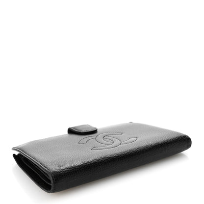 Chanel Caviar Timeless CC French Wallet Black 4 of 11