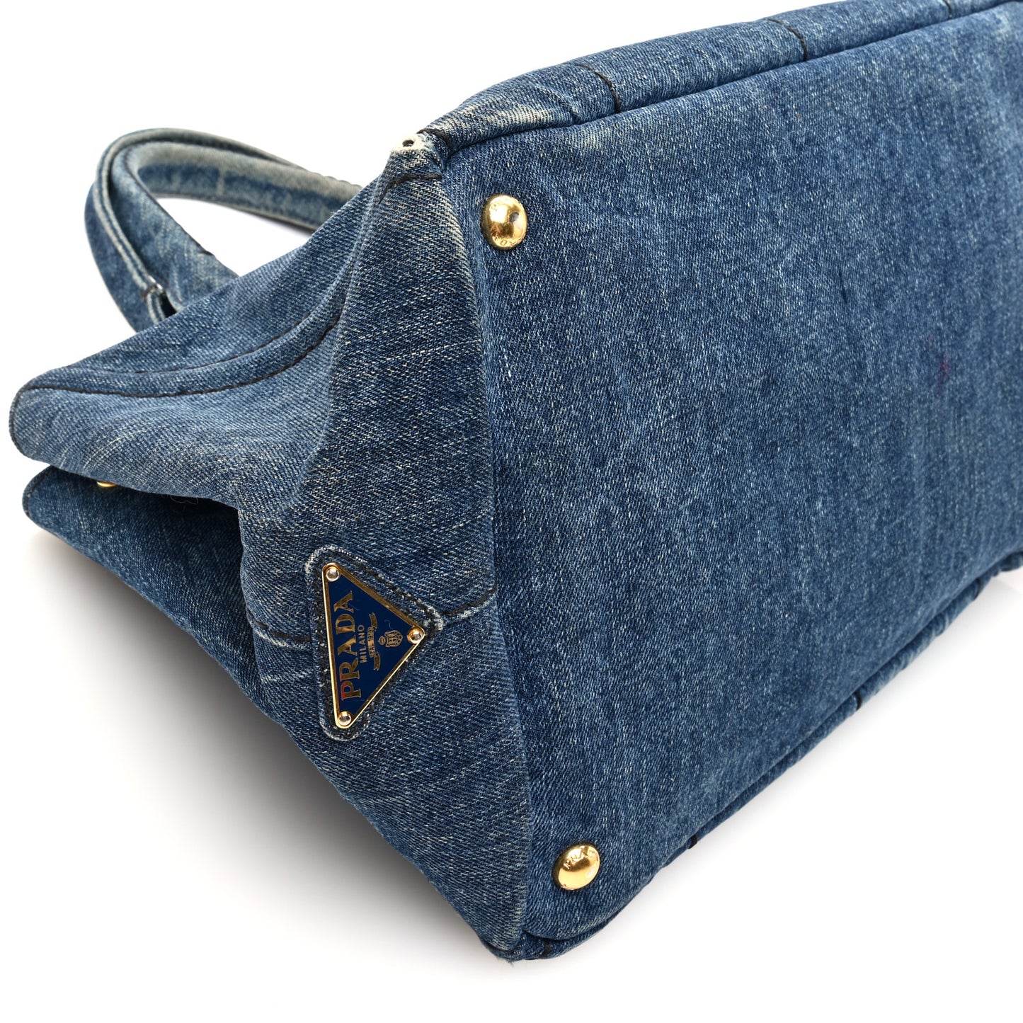 Denim Canapa Logo Tote Avio
