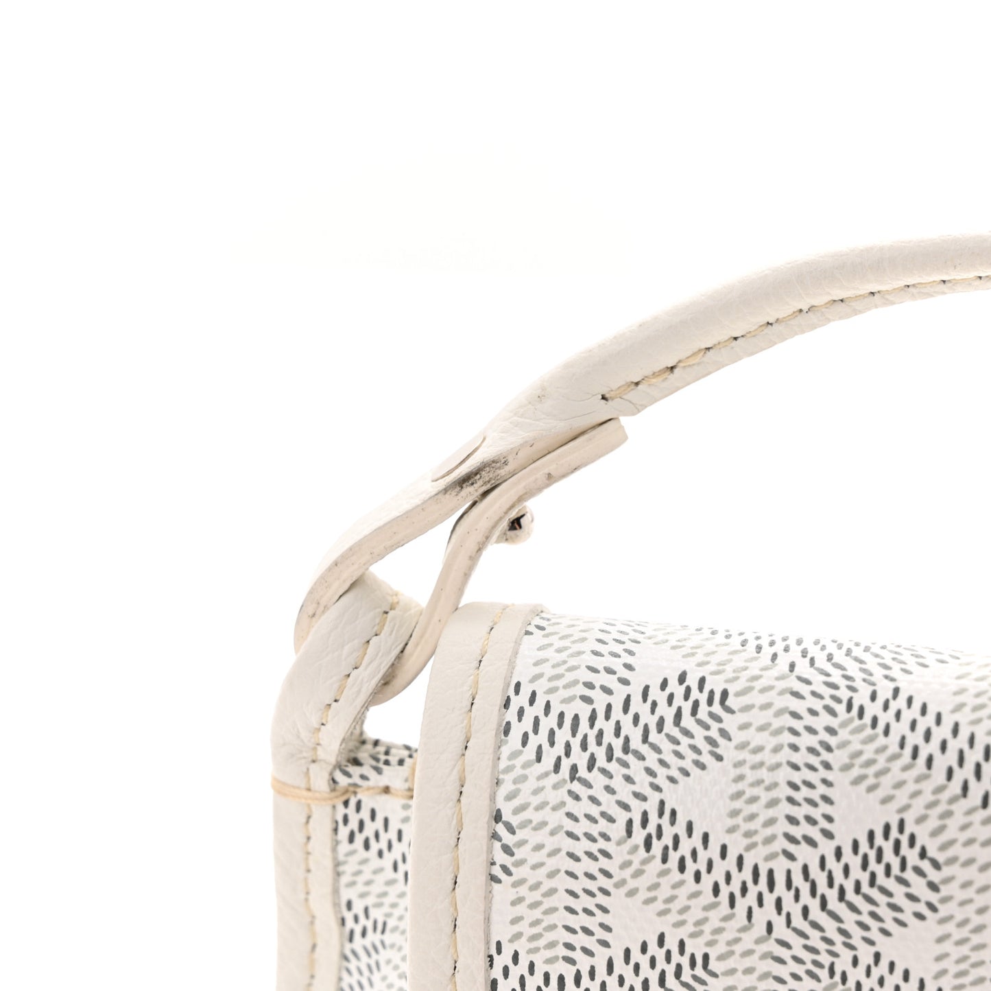Goyardine Plumet Wallet Clutch White