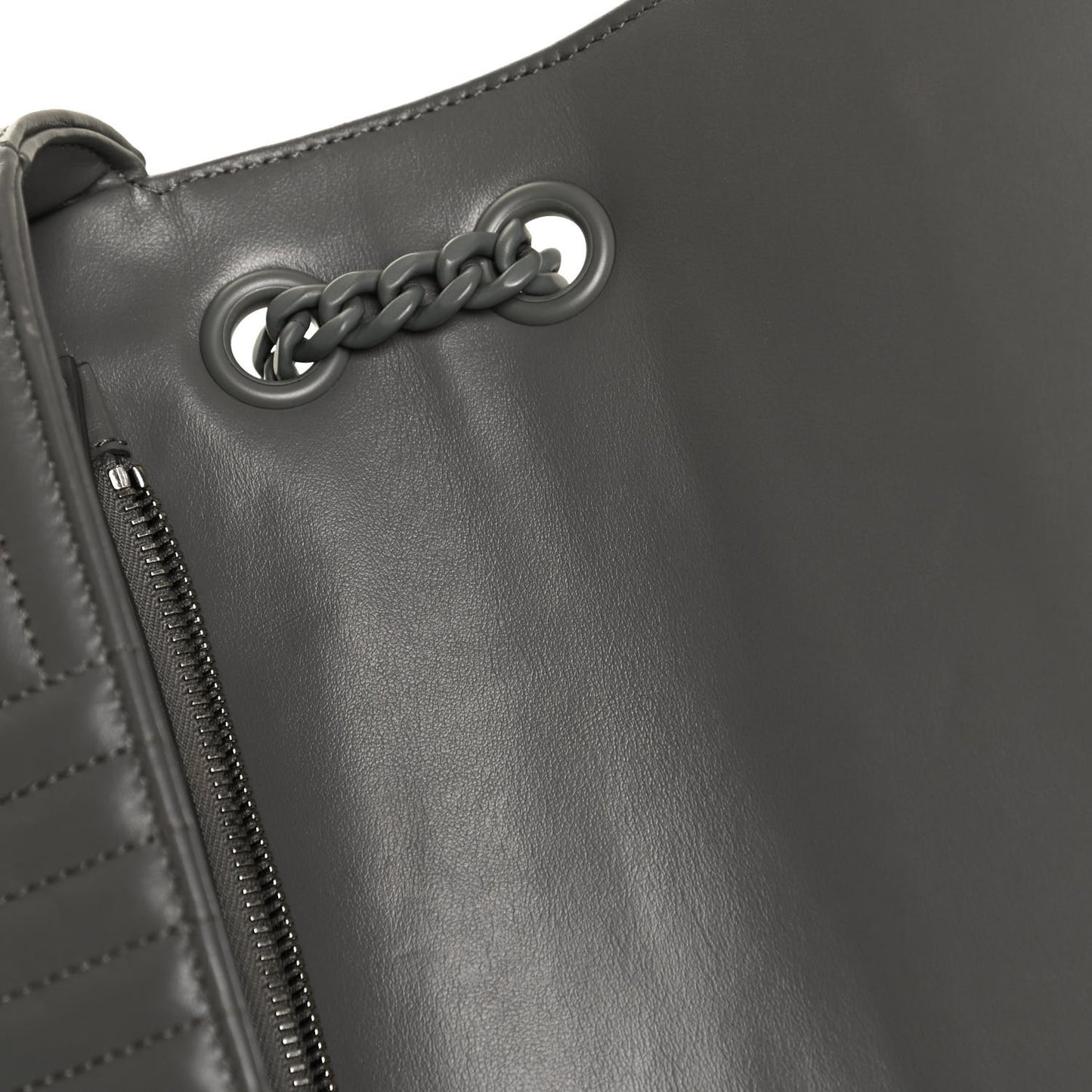 Soft Calfskin Impunture Diagramme Flap Crossbody Bag Mercurio