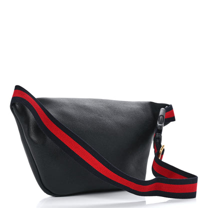 Gucci Grained Calfskin Coco Capitan Logo Belt Bag Black 3 of 11