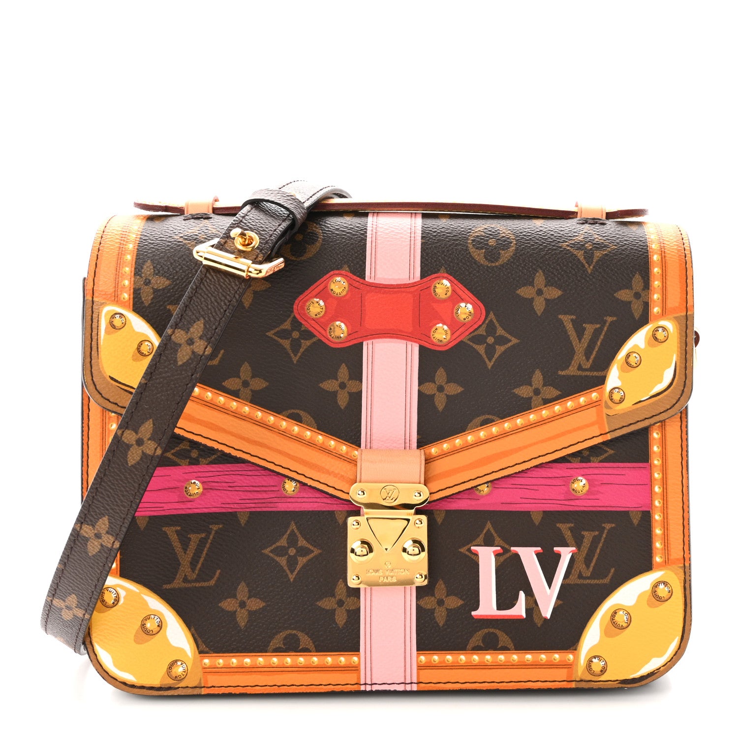Louis Vuitton Monogram Summer Trunks Pochette Metis 1 of 9