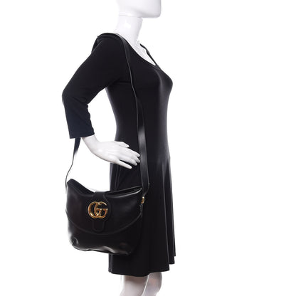 Gucci Calfskin Medium Arli Shoulder Bag Black 2 of 10