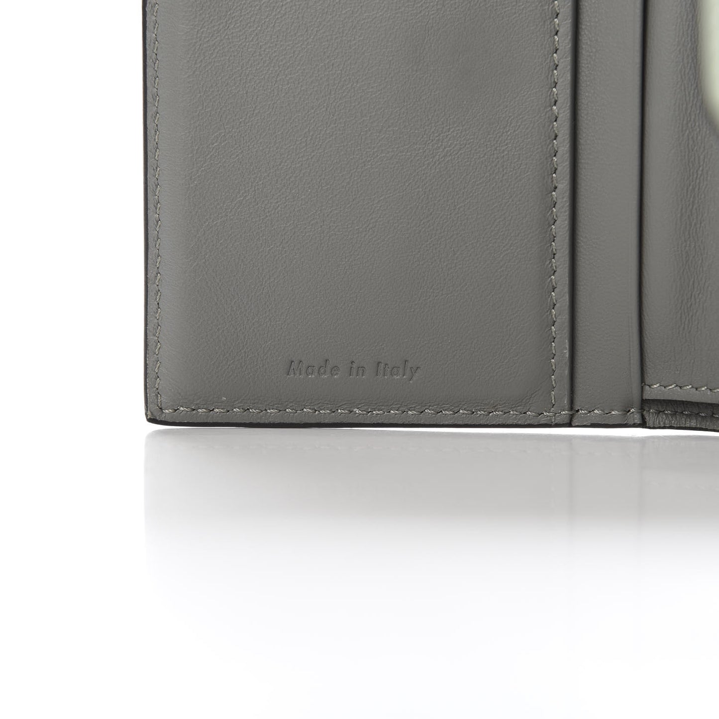 Smooth Calfskin Pocket Card Holder Jade