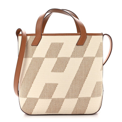 Hermes Swift Toile H Cabas H En Biais 27 Ecru Naturel Gold 1 of 10