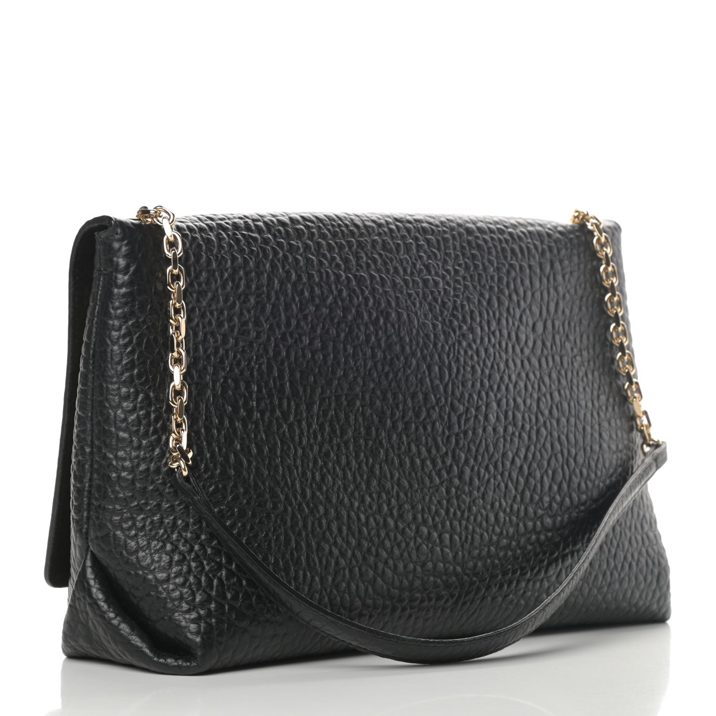 Signature Grain Large Mildenhall Shoulder Bag Black