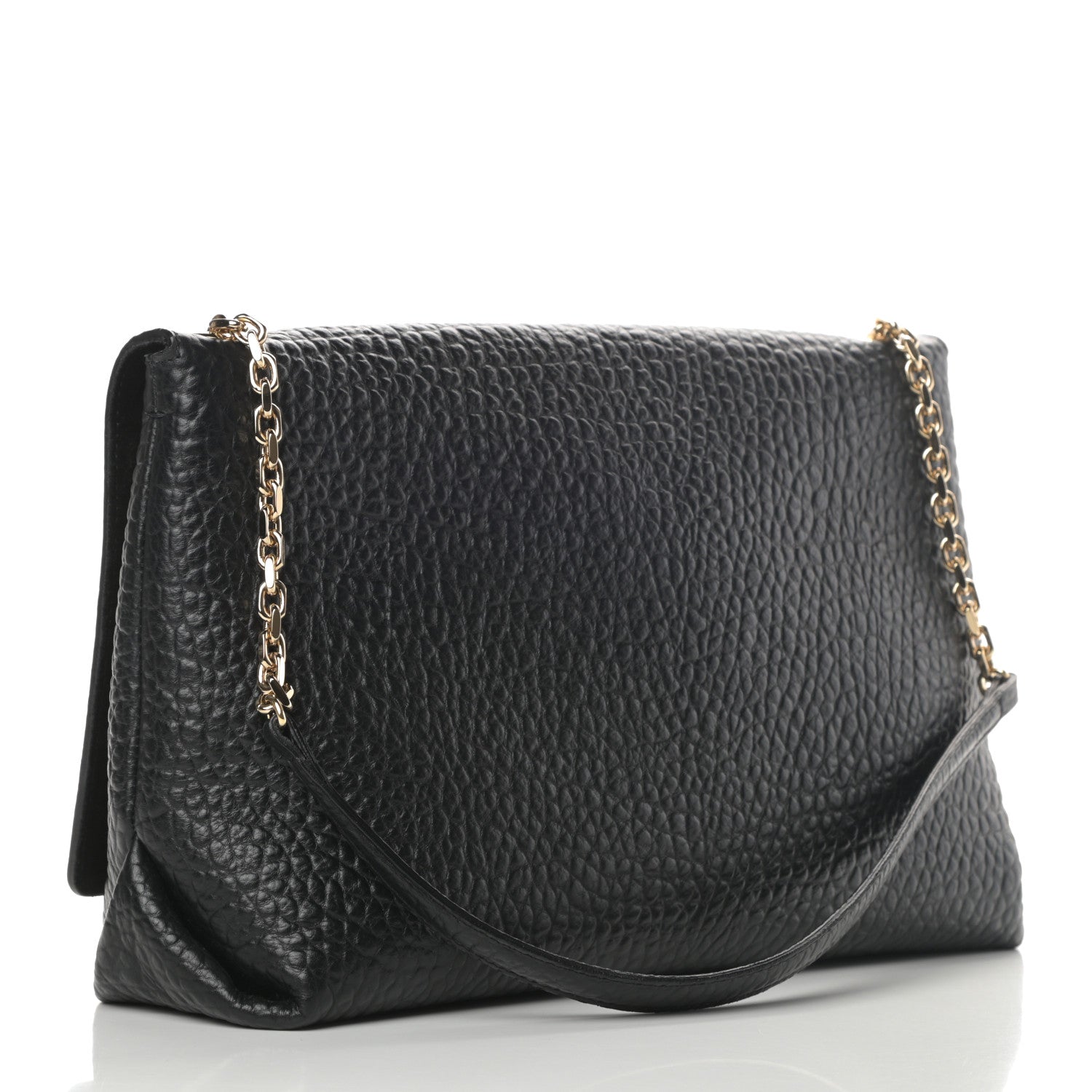 Burberry Signature Grain Large Mildenhall Shoulder Bag Black 3 of 12