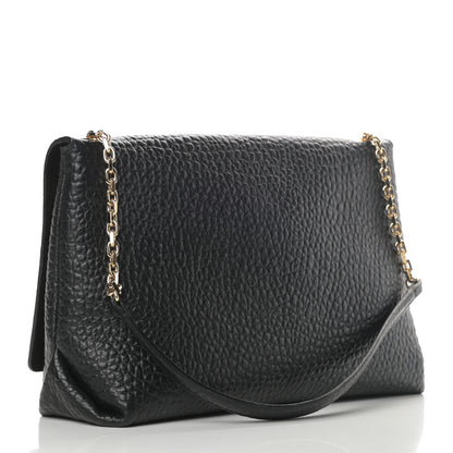Burberry Signature Grain Large Mildenhall Shoulder Bag Black 3 of 12
