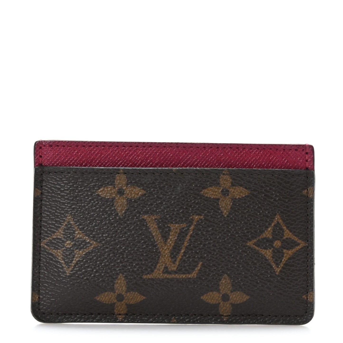 Monogram Card Holder Fuchsia