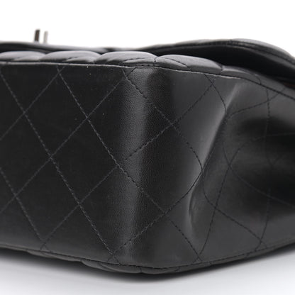 Chanel Lambskin Quilted Jumbo Double Flap Black 10 of 14