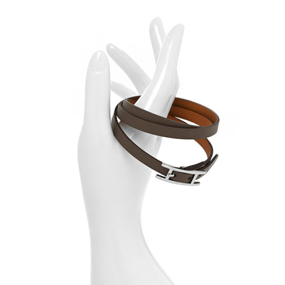 Hermes Swift Behapi Double Tour Bracelet T2 Etoupe 2 of 5