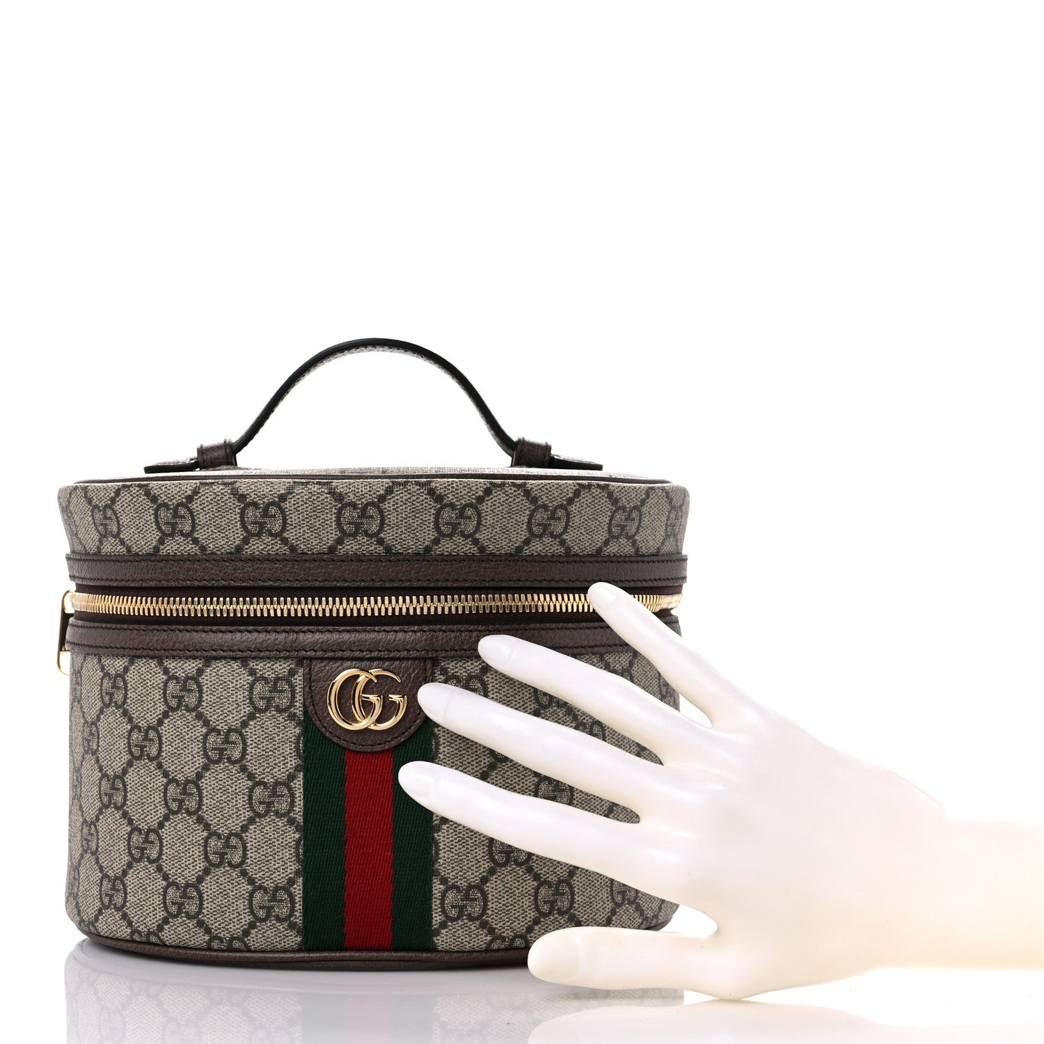 Gucci GG Supreme Monogram Ophidia Vanity Cosmetic Case 2 of 10